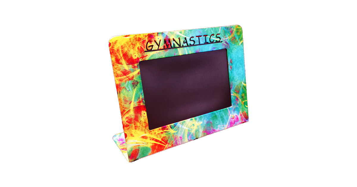 Tie-Dye Gymnastics Metal Picture Frame – 5" x 7"